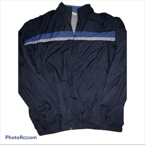Vintage navy blue windbreaker